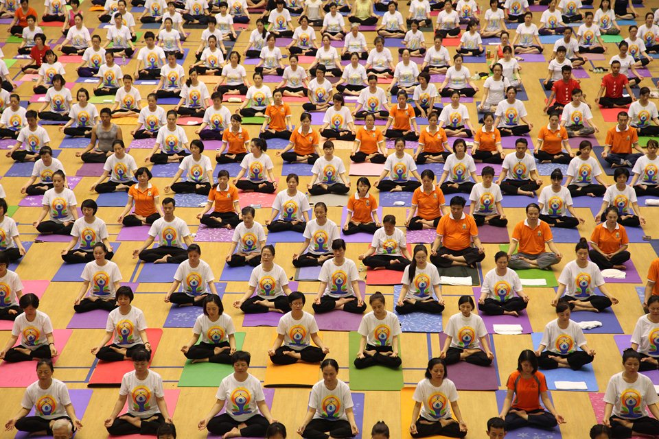 Màn trình diễn Yoga của hơn 500 học viên